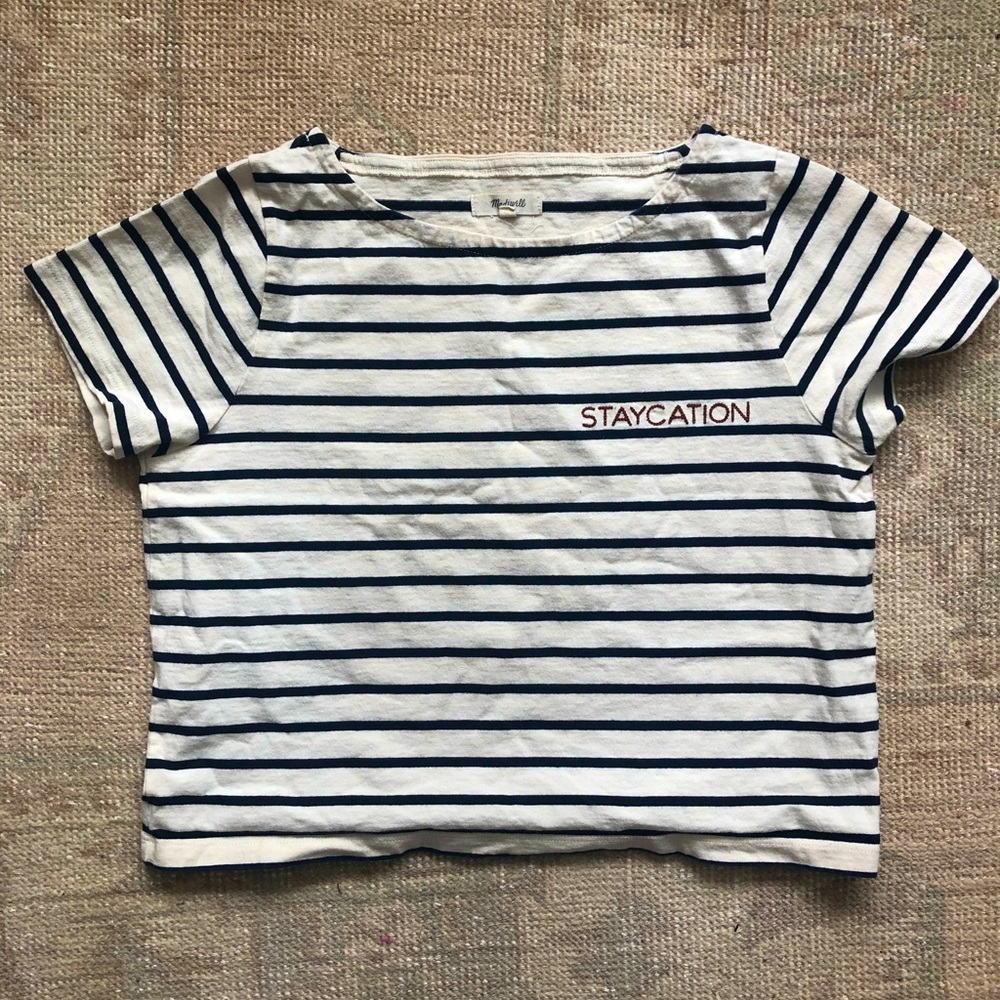 Madewell Cotton Cropped Tee Size XS